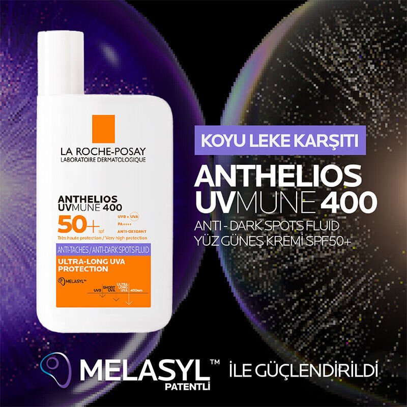 La Roche Posay ANTHELIOS UVMune 400 Anti-Dark Spots Fluid SPF50+ Yüz Güneş Kremi 50 ml
