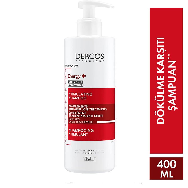 Vichy Dercos Energy+ Saç Dökülmesine Karşı Şampuan 400 ml