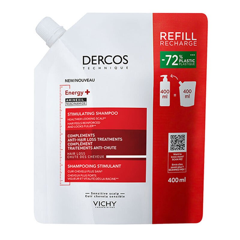 Vichy Dercos Energising Saç Dökülmesine Karşı Şampuan 400 ml - Refill