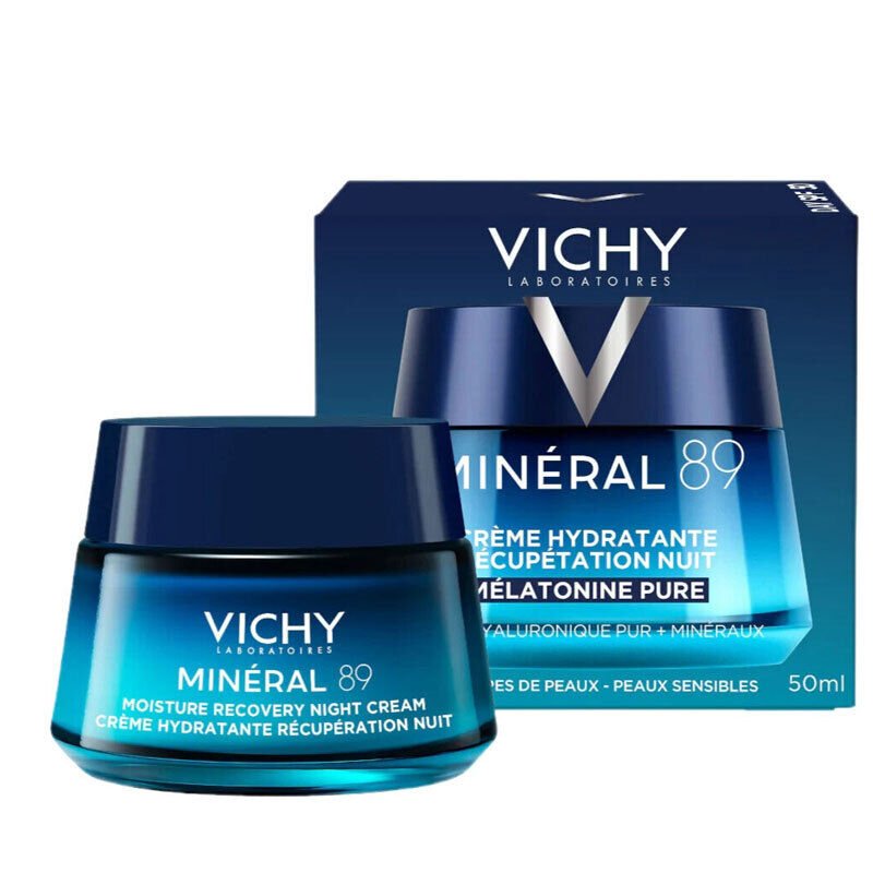 Vichy Mineral 89 Moisture Melatonin İçeren Nemlendirici Gece Kremi 50 ml