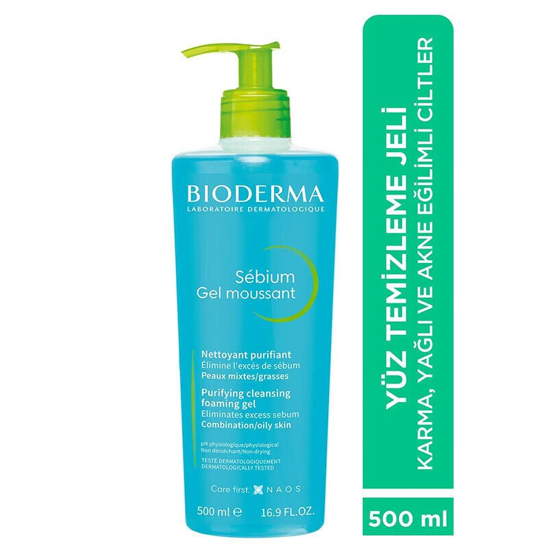 Bioderma Sebium Foaming Cilt Temizleme Jeli 500 ml