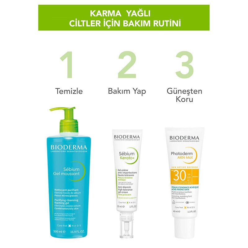 Bioderma Sebium Foaming Cilt Temizleme Jeli 500 ml