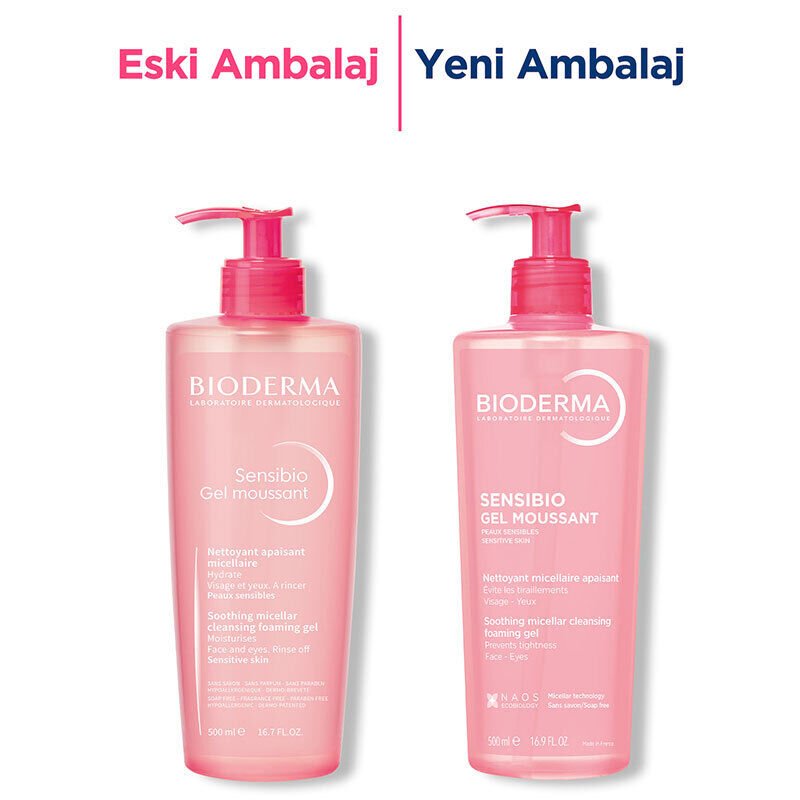 Bioderma Sensibio Foaming Cilt Temizleme Jeli 500 ml