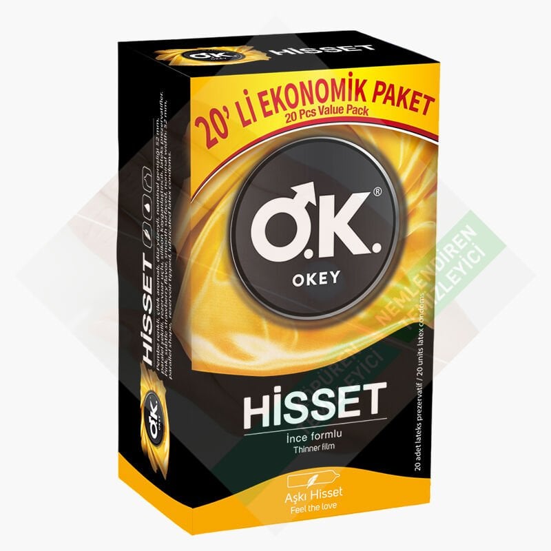 Okey Hisset Prezervatif 20 Adet