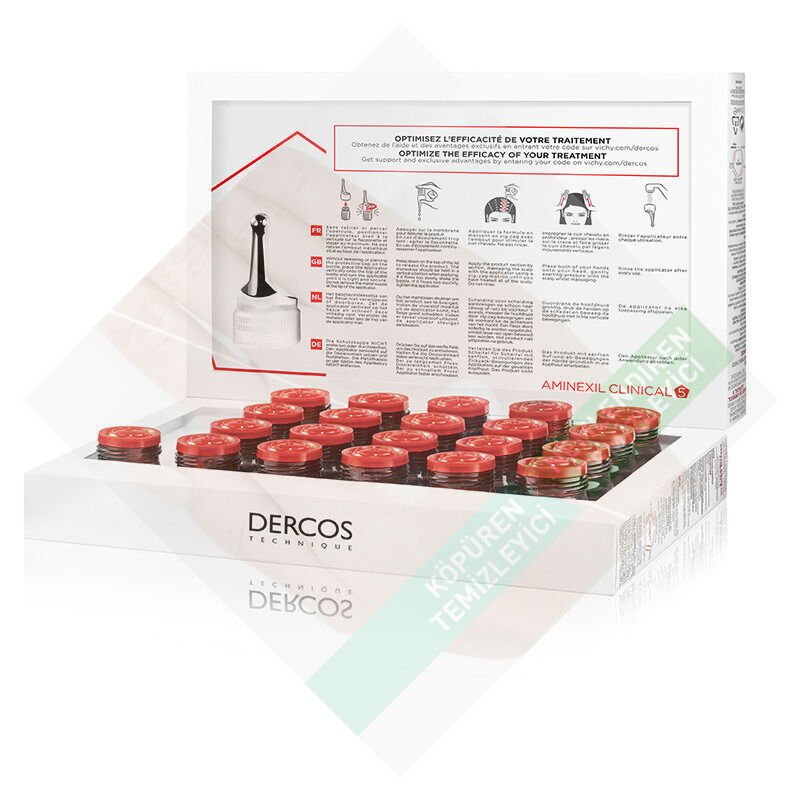 Vichy Dercos Aminexil Clinical 5 21x6ml - Kadınlar için Saç Dökülmesine Karşı Serum