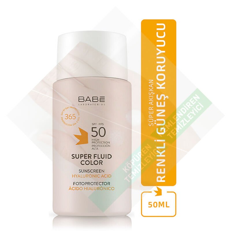 Babe Sun SPF 50 Super Fluid Güneş Koruyucu 50 ml - Renkli