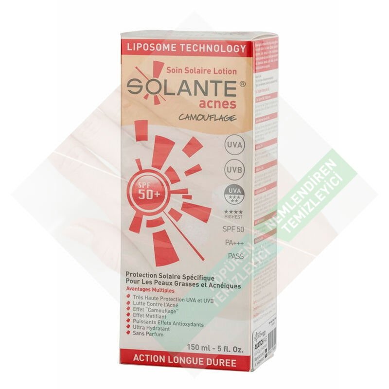 Solante Acnes Tinted Losyon SPF 50+ 150 ml