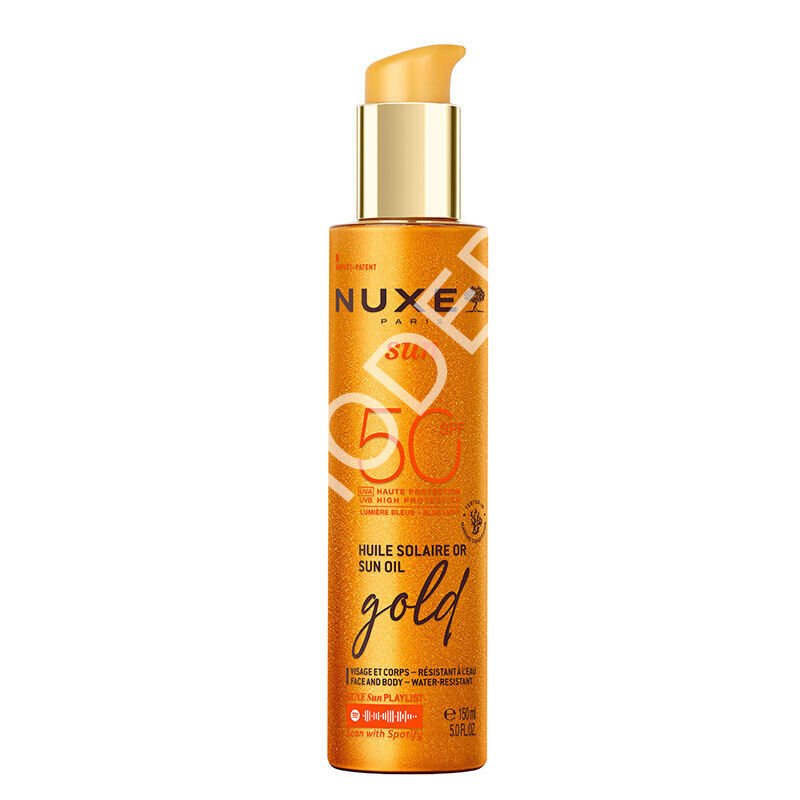 Nuxe Sun - Altın Işıltılı Bronzlaştırıcı Güneş Koruyucu Yağ SPF50 150 ml