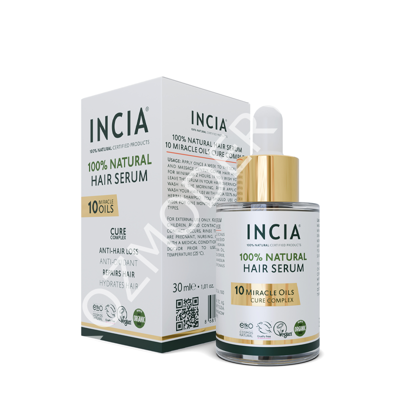 INCIA %100 Doğal 10 Mucizevi Yağ Saç Bakım Serumu 30 ml