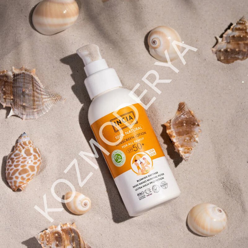 INCIA Doğal Tüm Aile için Güneş Losyonu Spf50+ 100 ml