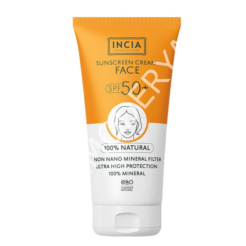 INCIA Yüz İçin %100 Doğal Güneş Kremi 50 SPF 50 ml